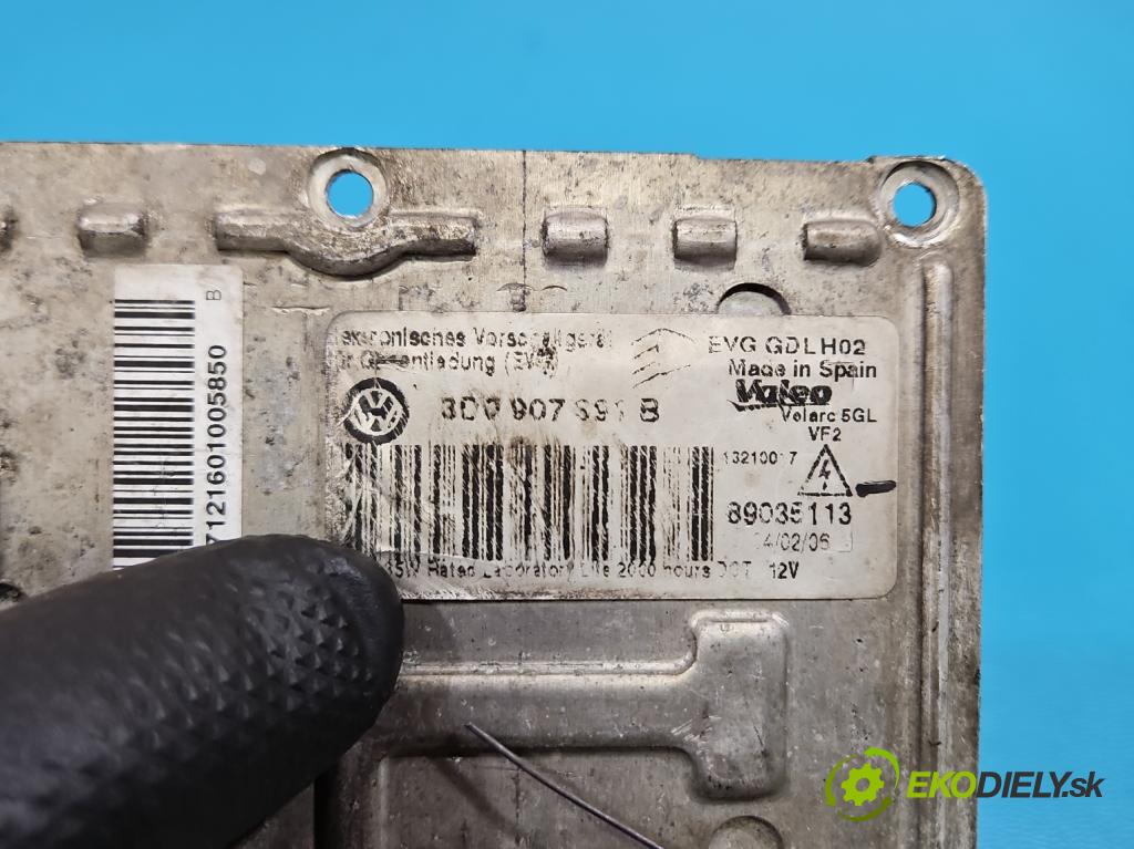 Vw Passat B6 2005-2010 2.0 tdi 140 hp manual 103 kW 1968 cm3 5- měnič xenon 3D0907391B (Řídící jednotka xenonu)