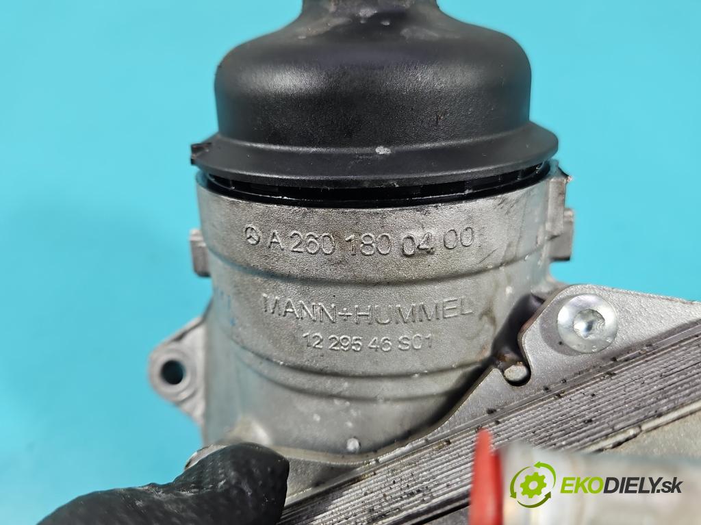 Mercedes A W177 2018- 2.0 T 306KM automatic 225 kW 1991 cm3 4- Základ: filtra olej: A2601800400 (Kryt olejového filtru)