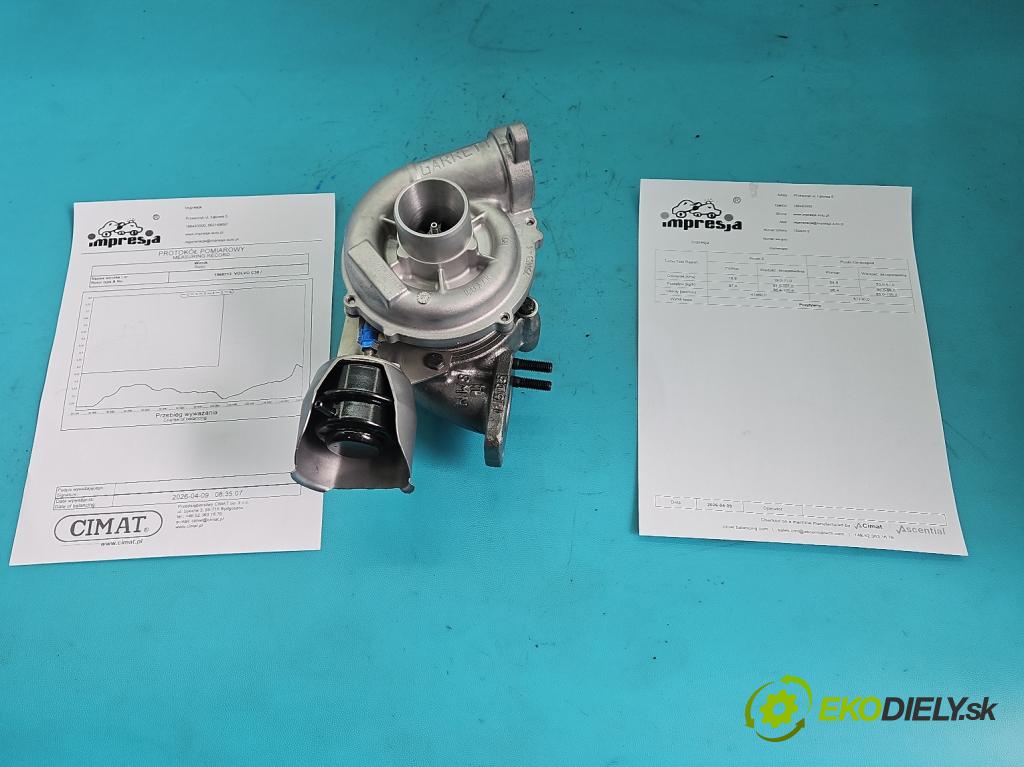 Volvo C30 1.6 hdi 109 HP manual 80 kW 1560 cm3 3- turbodúchadlo, turbo repasovaná 753420-5