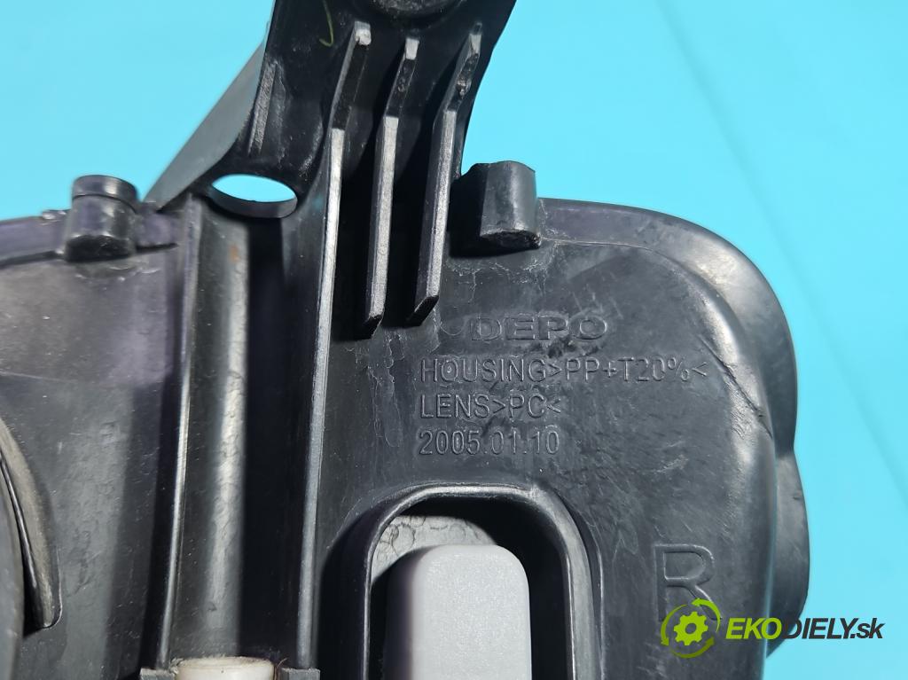 Opel Meriva A 2002-2010 1.6 16V 105 hp automatic 77 kW 1598 cm3 5- světlo pravý  (Pravé přední světlo)