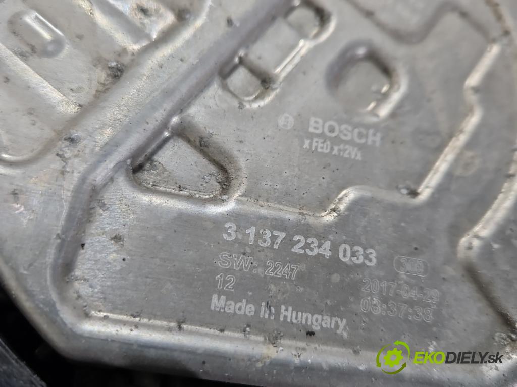 Opel Astra V  2015-2022 1.4 T 125 hp manual 92 kW 1399 cm3 5- ventilátor chladič 39013322