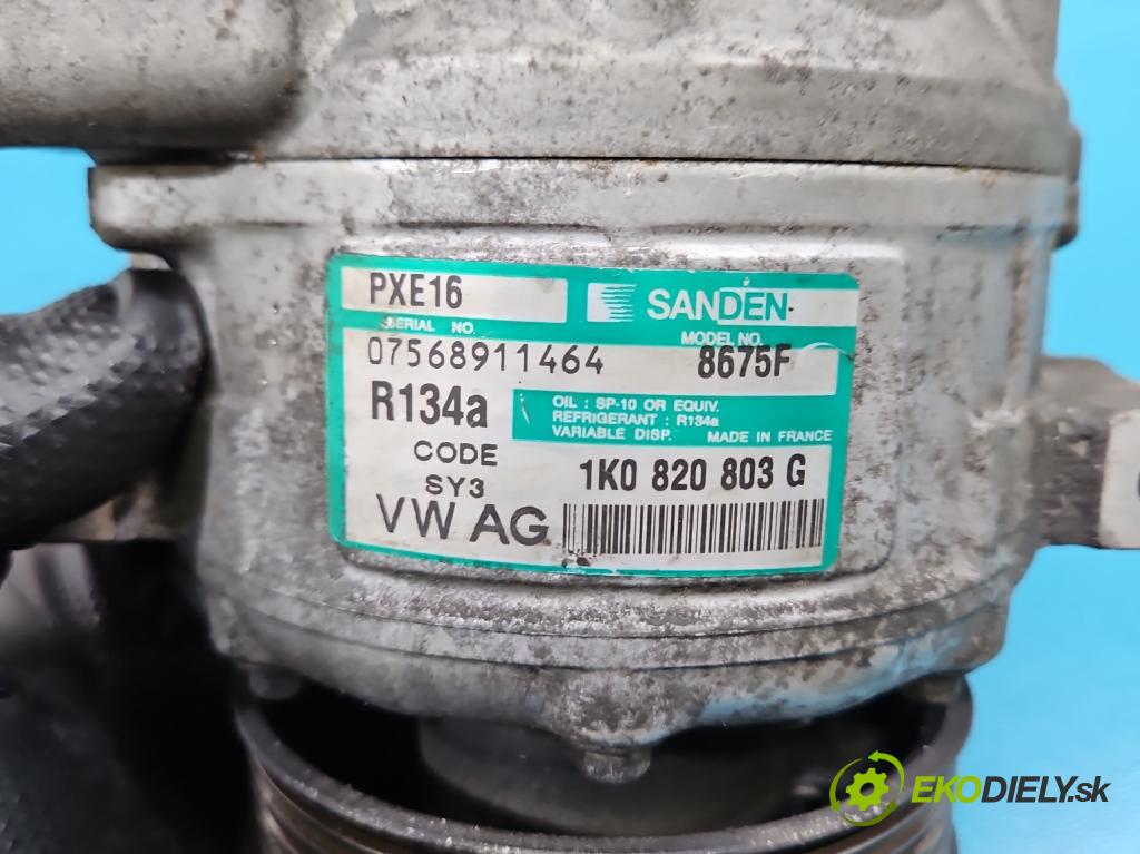 Seat Toledo III 2004-2009 2.0 tdi BKD 140 HP automatic 103 kW 1968 cm3 5- Kompresor: klimatizácie 1K0820803G (Kompresor klimatizácie)