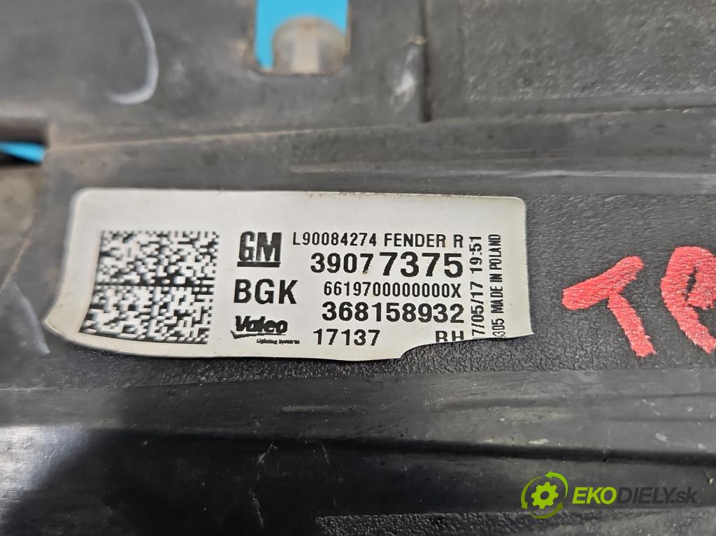 Opel Astra V  2015-2022 1.4 T 125 HP manual 92 kW 1399 cm3 5- svetlo / reflektor zadné pravé 39077375 (Kľučka dverí ostatné)