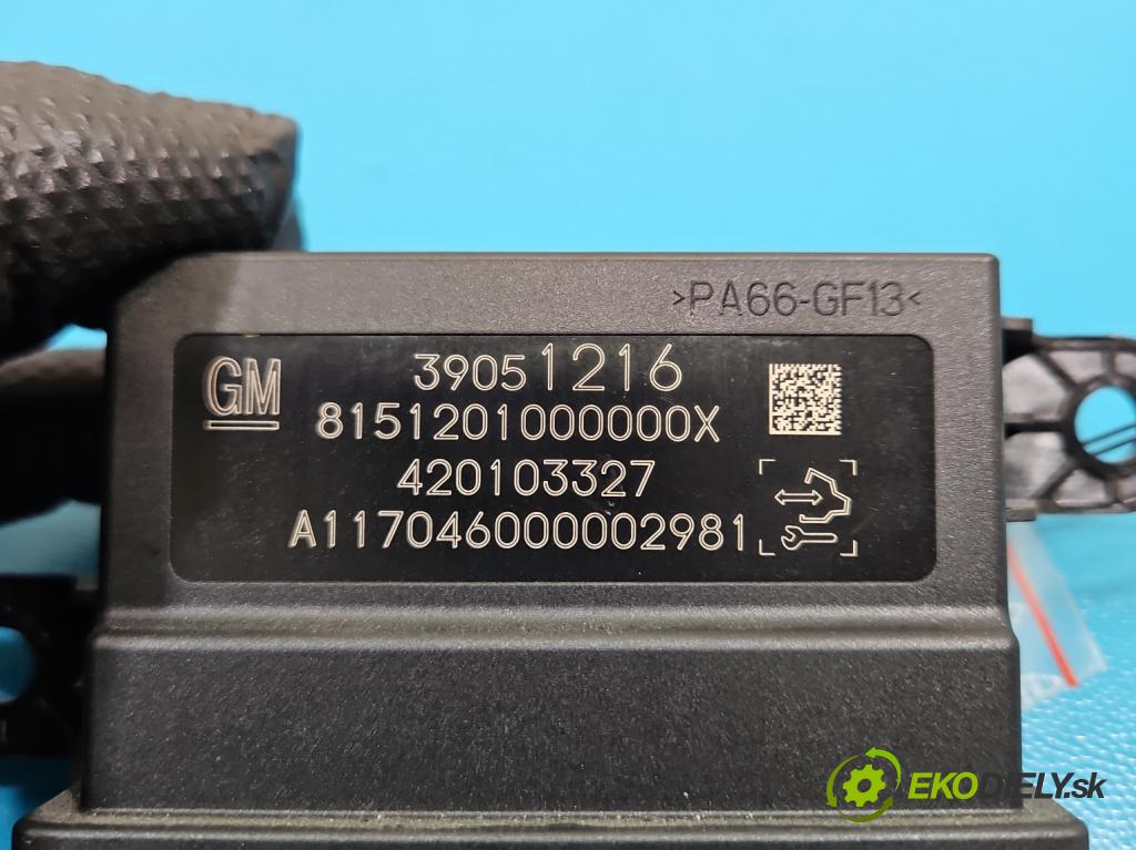 Opel Astra V  2015-2022 1.4 T 125 HP manual 92 kW 1399 cm3 5- riadiaca jednotka parkovaní: 39051216