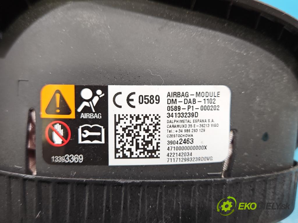 Opel Astra V  2015-2022 1.4 T 125 HP manual 92 kW 1399 cm3 5- airbag vzduch: Řidiči: 39042463 (Airbag)