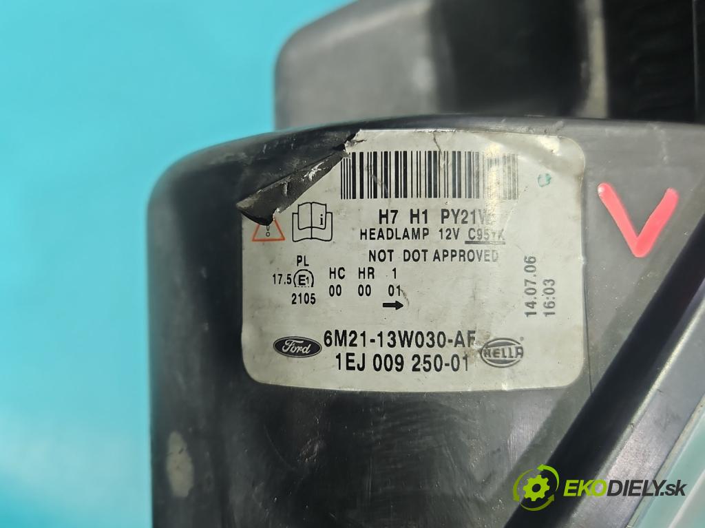 Ford S-max I 2006-2015 2.0 tdci 140 HP automatic 103 kW 1997 cm3 5- Reflektor: ľavý 6M21-13W030-AF (Kľučka dverí ostatné)