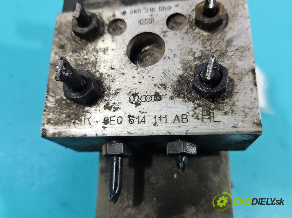 Audi A4 B5 1994-2001 1.8 20V 125 HP manual 92 kW 1781 cm3 5- čerpadlo abs 8E0614111AB (Pumpa ABS)