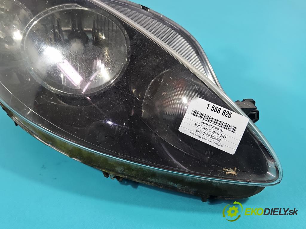Seat Toledo III 2004-2009 2.0 tdi BKD 140 HP automatic 103 kW 1968 cm3 5- Reflektor: pravý 5P1941006A (Svetlo predné pravé)