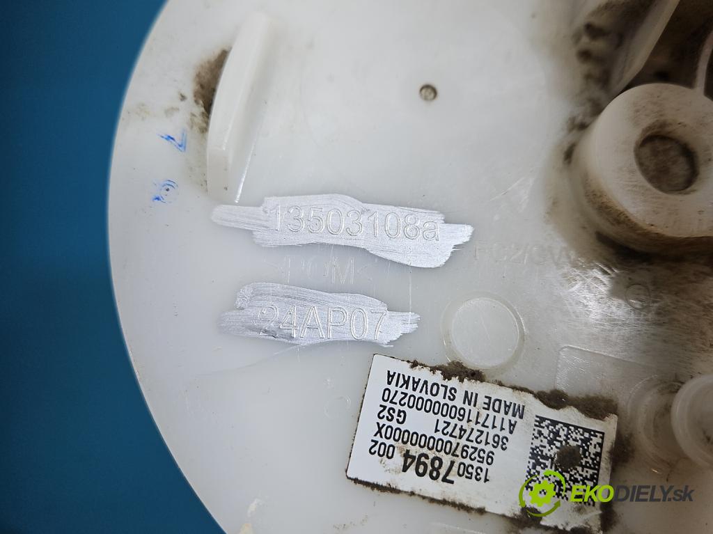 Opel Astra V  2015-2022 1.4 T 125 hp manual 92 kW 1399 cm3 5- čerpadlo paliva 13507894002