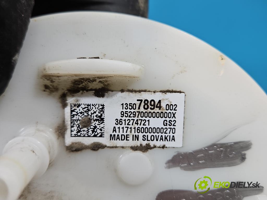 Opel Astra V  2015-2022 1.4 T 125 hp manual 92 kW 1399 cm3 5- čerpadlo paliva 13507894002