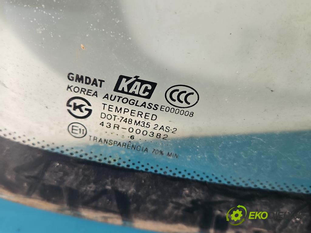 Chevrolet Aveo T250 2006-2011 1.2 8V 72 HP manual 53 kW 1150 cm3 4- sklo zadná  (Sklo zadné)