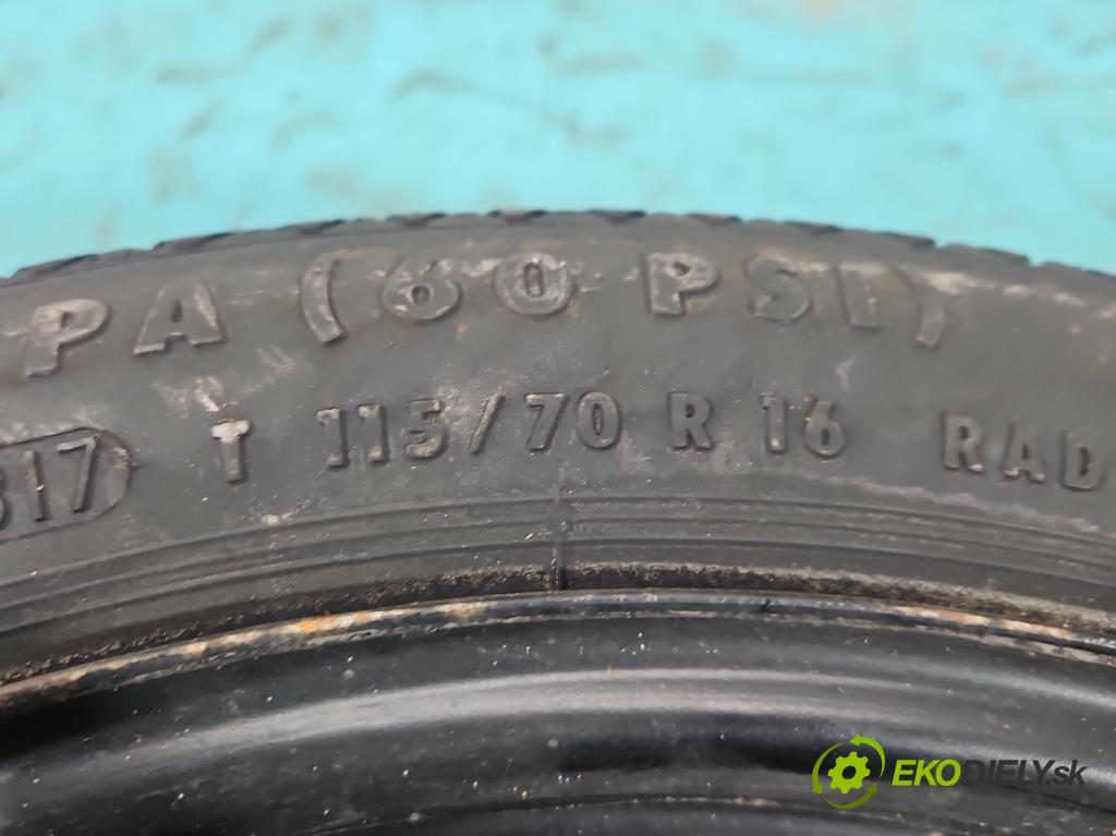 Opel Astra V  2015-2022 1.4 T 125 hp manual 92 kW 1399 cm3 5- kolo náhradní 16"