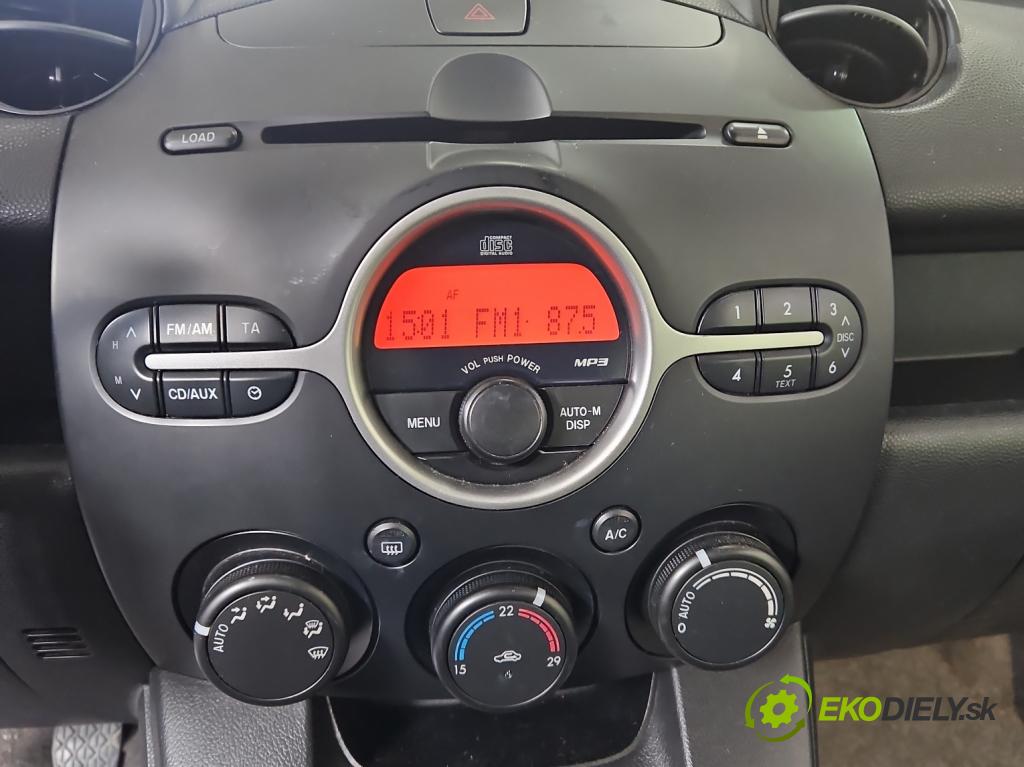 Mazda 2 II 2007-2014 1.3 16V 86 hp manual 63 kW 1349 cm3 3- Radio továrna: DF7466AR0