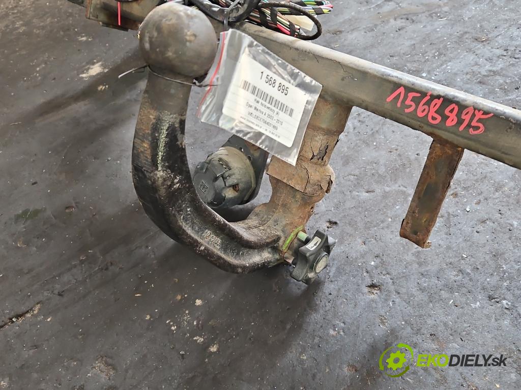 Opel Meriva A 2002-2010 1.6 16V 105 HP automatic 77 kW 1598 cm3 5- Hák: vlečení: (Ťažné zariadenie)