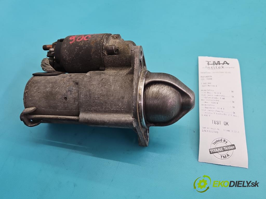 Opel Meriva A 2002-2010 1.6 16V 105 HP automatic 77 kW 1598 cm3 5- štartér  (Štartér)