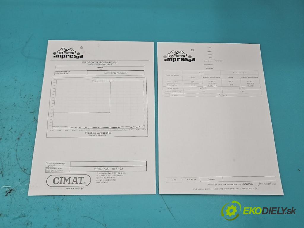 Opel Insignia A 2008-2017 2.0 cdti 131 hp manual 96 kW 1956 cm3 5- Turbodmychadlo repasováno 786137-1