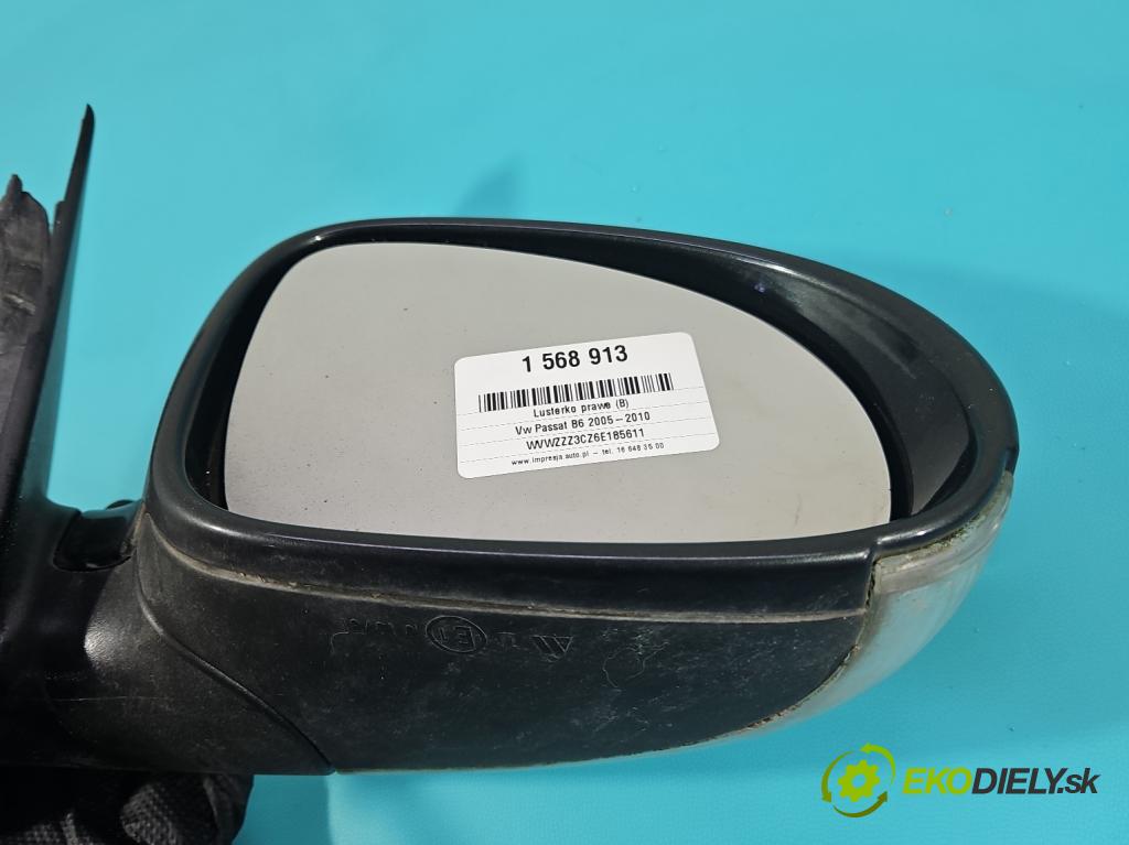 Vw Passat B6 2005-2010 1.6 8V 102 HP manual 75 kW 1595 cm3 5- zrkadlo pravé  (Kľučka dverí ostatné)