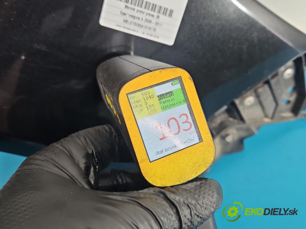 Opel Insignia A 2008-2017 2.0 cdti 131 HP manual 96 kW 1956 cm3 5- blatník predné pravý  (Kľučka dverí ostatné)