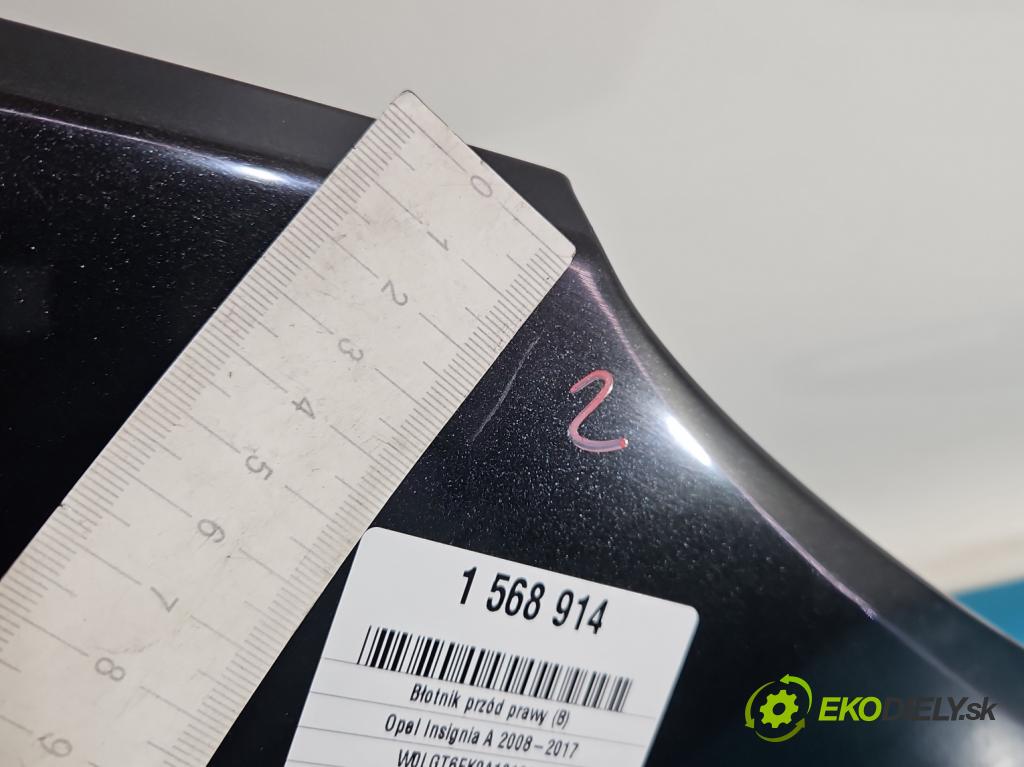 Opel Insignia A 2008-2017 2.0 cdti 131 HP manual 96 kW 1956 cm3 5- blatník predné pravý  (Kľučka dverí ostatné)