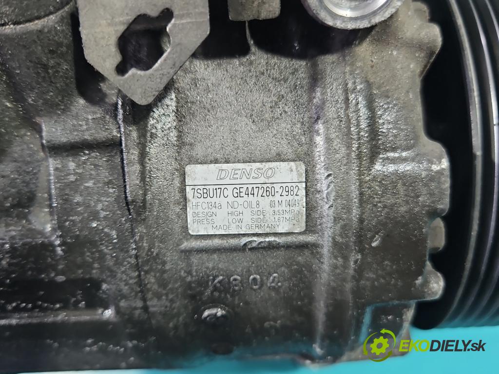 Bmw X5 E70 2006-2013 3.0d 245KM automatic 180 kW 2993 cm3 5- Kompresor: klimatizácie 447260-2982 (Kompresor klimatizácie)