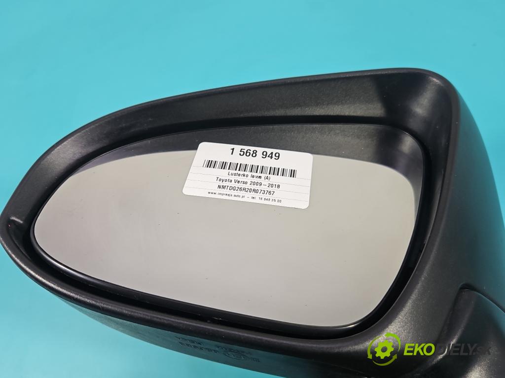 Toyota Verso 2009-2018 1.8 16V 147 HP manual 108 kW 1798 cm3 5- zrkadlo ľavé  (Kľučka dverí ostatné)