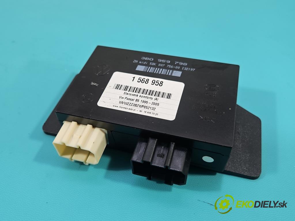 Vw Passat B5 1995-2005 1.6 8V 101 HP manual 74 kW 1595 cm3 4- riadiaca jednotka komfortu 3B0959798