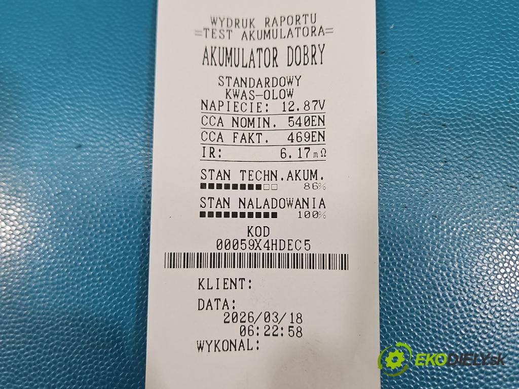 Bmw X5 E70 2006-2013 3.0d 245KM automatic 180 kW 2993 cm3 5- Akumulator automobilový