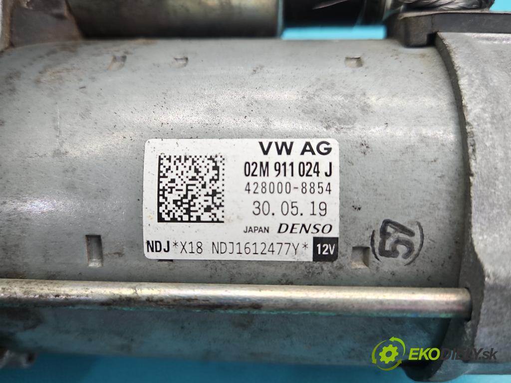 Skoda Octavia III 2013- 1.5 TSI 150 hp manual 110 kW 1498 cm3 5- startér: 02M911024J (Startér)