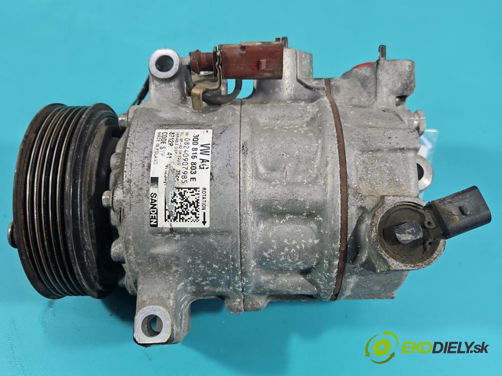 Skoda Octavia III 2013- 1.5 TSI 150 hp manual 110 kW 1498 cm3 5- Kompresor: klíma 3Q0816803E (Kompresor klimatizace)