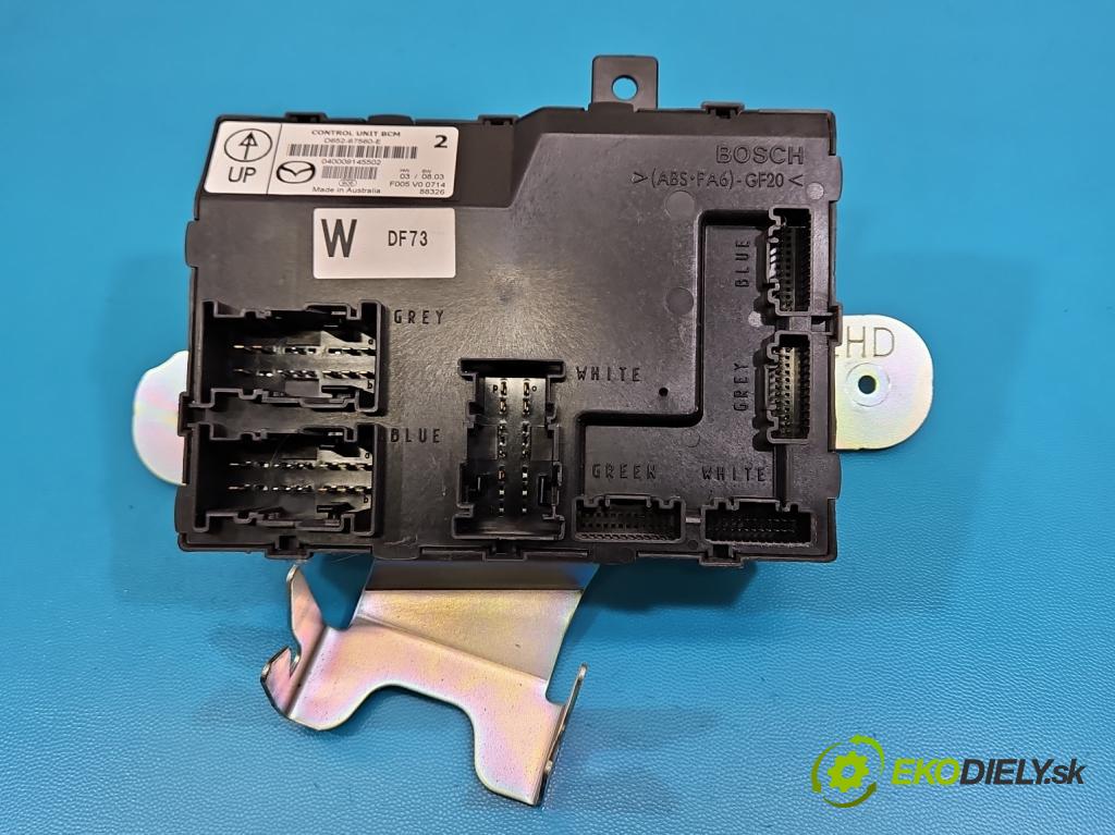 Mazda 2 II 2007-2014 1.3 16V 86 HP manual 63 kW 1349 cm3 3- riadiaca jednotka motora 279721-3730