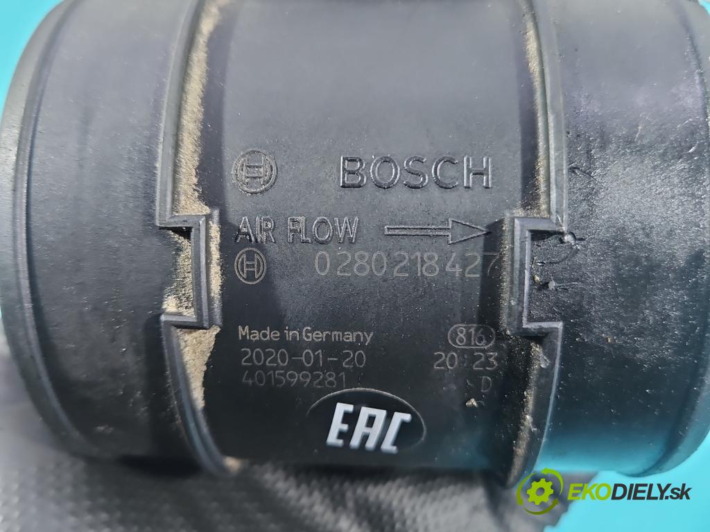 Opel Insignia A 2008-2017 2.0 cdti 131 HP manual 96 kW 1956 cm3 5- průtokoměr: 0280218427 (Váha vzduchu)