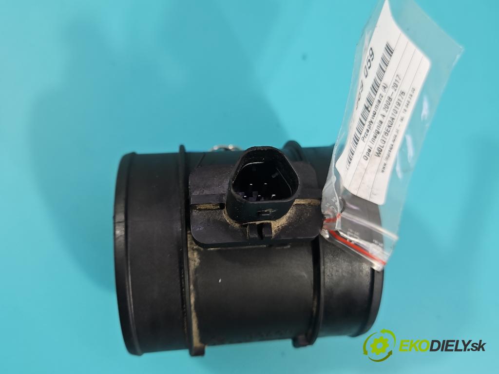 Opel Insignia A 2008-2017 2.0 cdti 131 HP manual 96 kW 1956 cm3 5- průtokoměr: 0280218427 (Váha vzduchu)