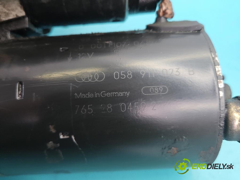Vw Passat B5 1995-2005 1.6 8V 101 HP manual 74 kW 1595 cm3 4- štartér 058911023B (Štartér)