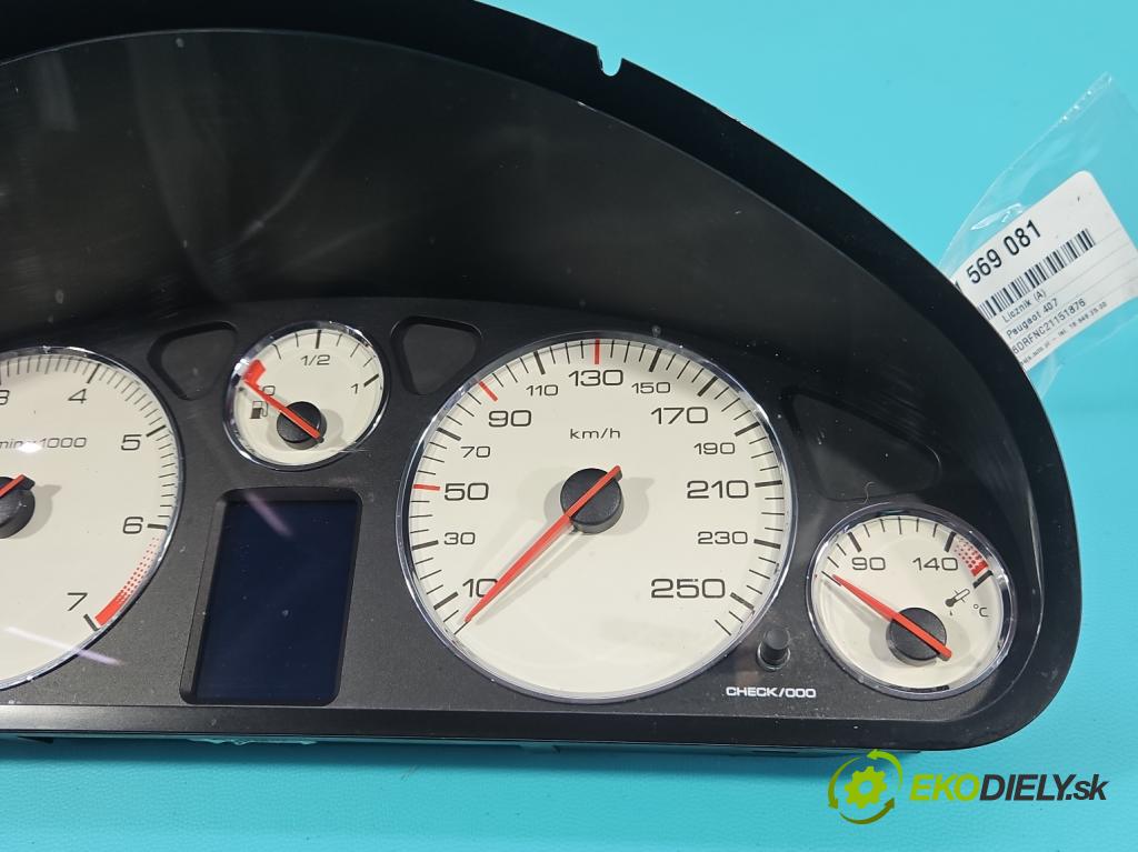 Peugeot 407 2.0 16V 136 HP manual 100 kW 1997 cm3 4- prístrojovka/ budíky 9658138480 (Prístrojová doska)