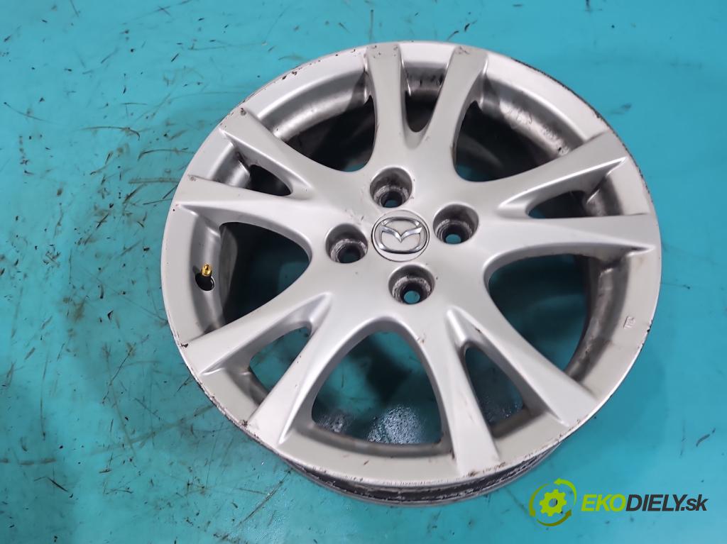 Mazda 2 II 2007-2014 1.3 16V 86 HP manual 63 kW 1349 cm3 3- Disk hliník 16" komplet 9965786560