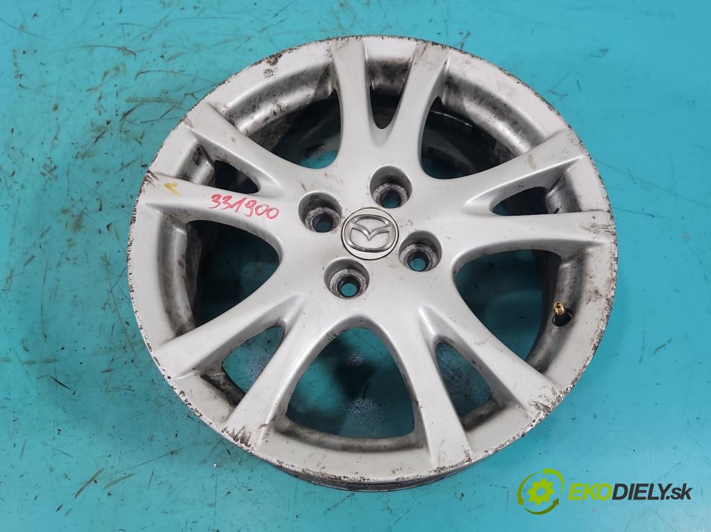 Mazda 2 II 2007-2014 1.3 16V 86 HP manual 63 kW 1349 cm3 3- Disk hliník 16" komplet 9965786560