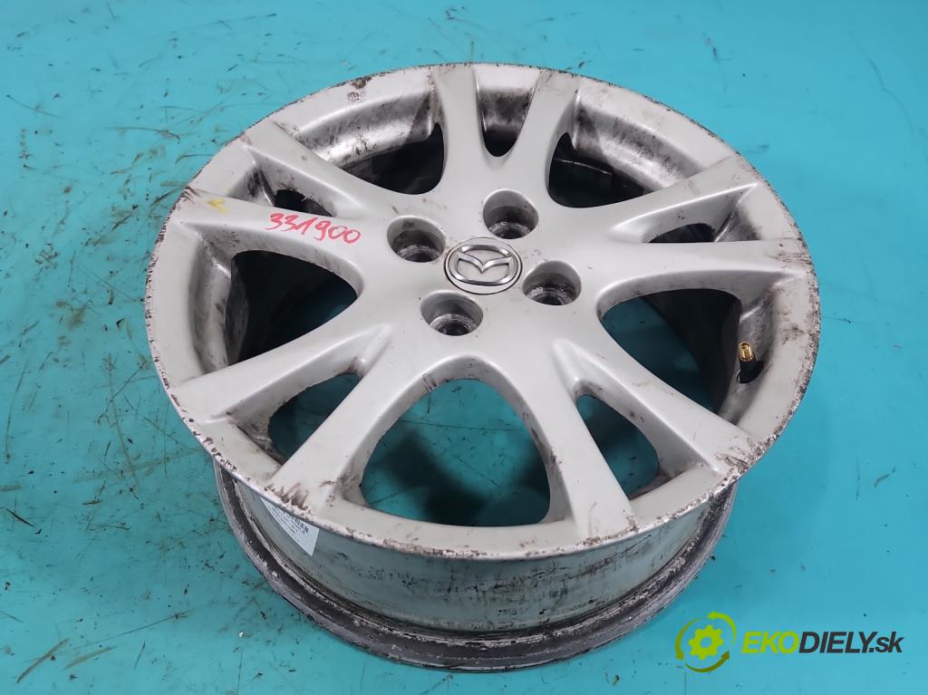 Mazda 2 II 2007-2014 1.3 16V 86 HP manual 63 kW 1349 cm3 3- Disk hliník 16" komplet 9965786560