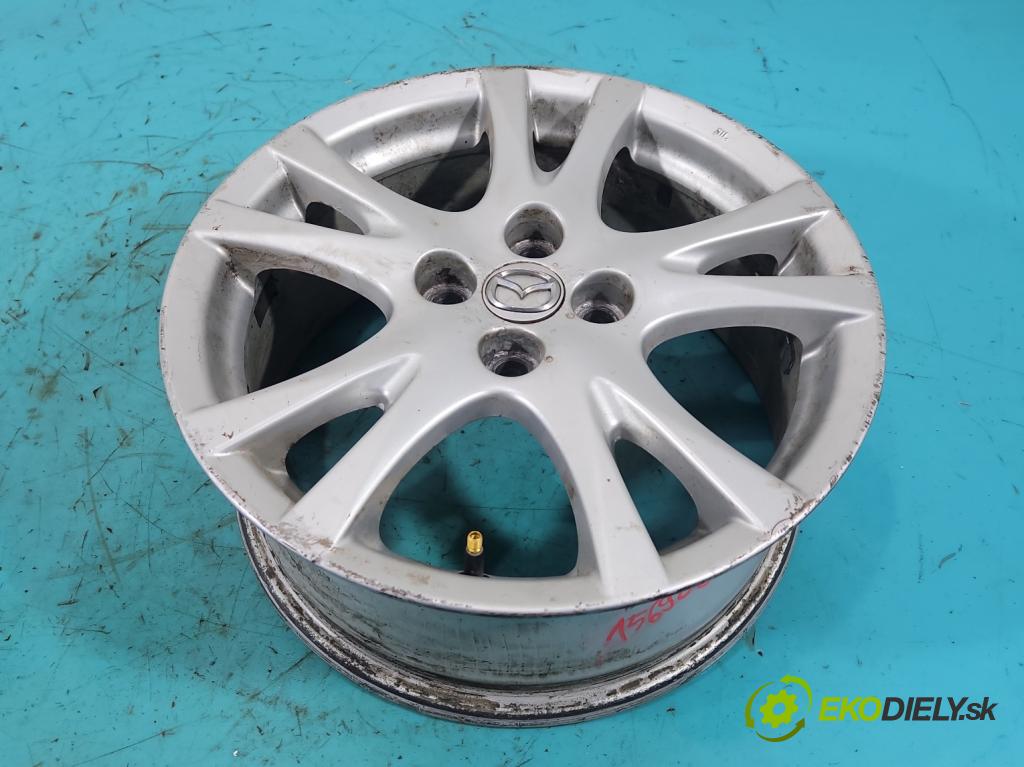 Mazda 2 II 2007-2014 1.3 16V 86 HP manual 63 kW 1349 cm3 3- Disk hliník 16" komplet 9965786560