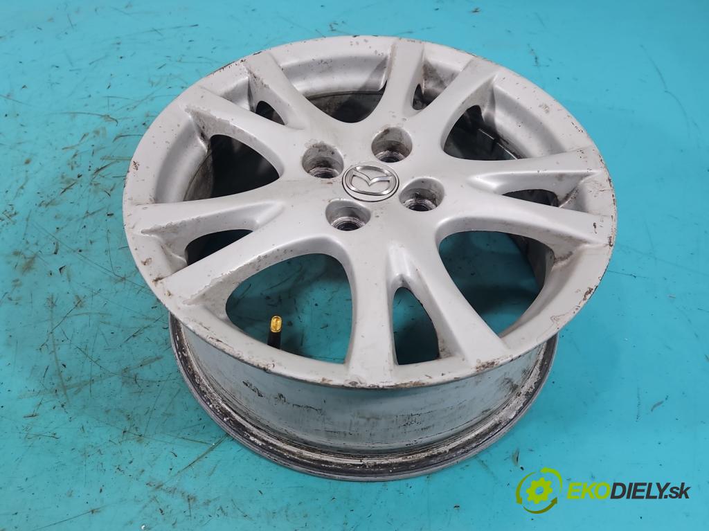 Mazda 2 II 2007-2014 1.3 16V 86 HP manual 63 kW 1349 cm3 3- Disk hliník 16" komplet 9965786560