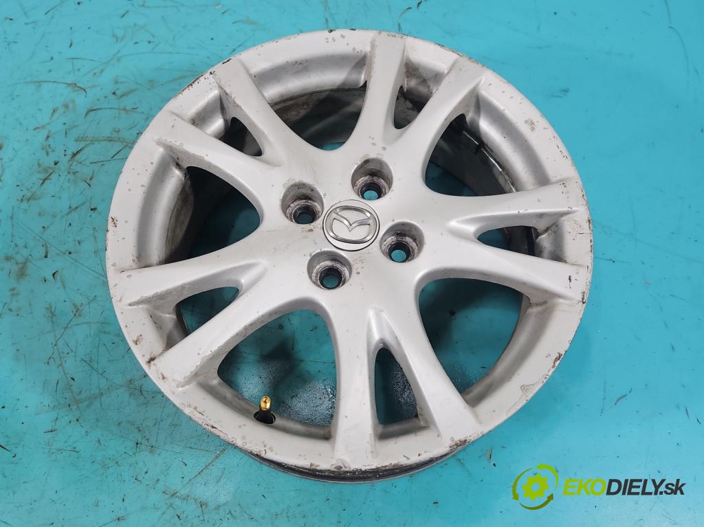 Mazda 2 II 2007-2014 1.3 16V 86 HP manual 63 kW 1349 cm3 3- Disk hliník 16" komplet 9965786560