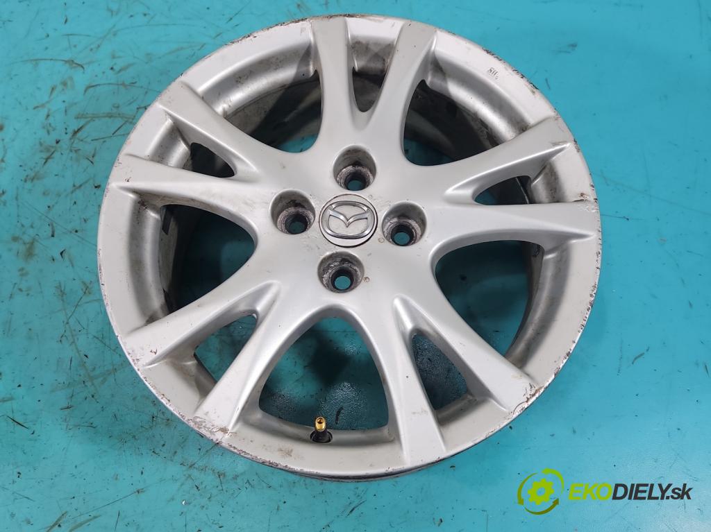 Mazda 2 II 2007-2014 1.3 16V 86 HP manual 63 kW 1349 cm3 3- Disk hliník 16" komplet 9965786560