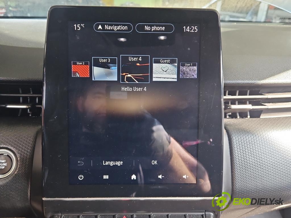 Renault Clio V 2019- 1.0 91 KM automatic 67 kW 999 cm3 5- Zobrazit: 280915092R (Prístrojová doska)