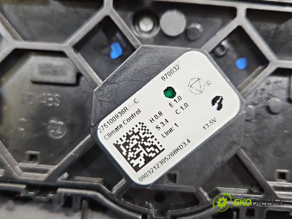 Renault Clio V 2019- 1.0 91KM automatic 67 kW 999 cm3 5- palubní deska panel topení 275100936R