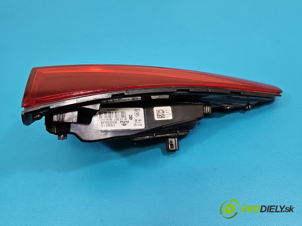 Renault Clio V 2019- 1.0 91 KM automatic 67 kW 999 cm3 5- svetlo / reflektor zadné pravé 265503304R (Kľučka dverí ostatné)