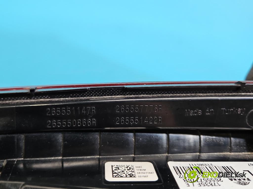 Renault Clio V 2019- 1.0 91 KM automatic 67 kW 999 cm3 5- svetlo / reflektor zadné ľavé 265557776R (Kľučka dverí ostatné)