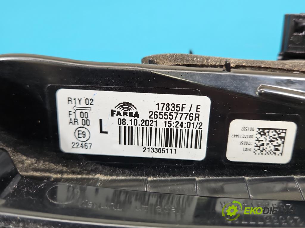 Renault Clio V 2019- 1.0 91 KM automatic 67 kW 999 cm3 5- svetlo / reflektor zadné ľavé 265557776R (Kľučka dverí ostatné)