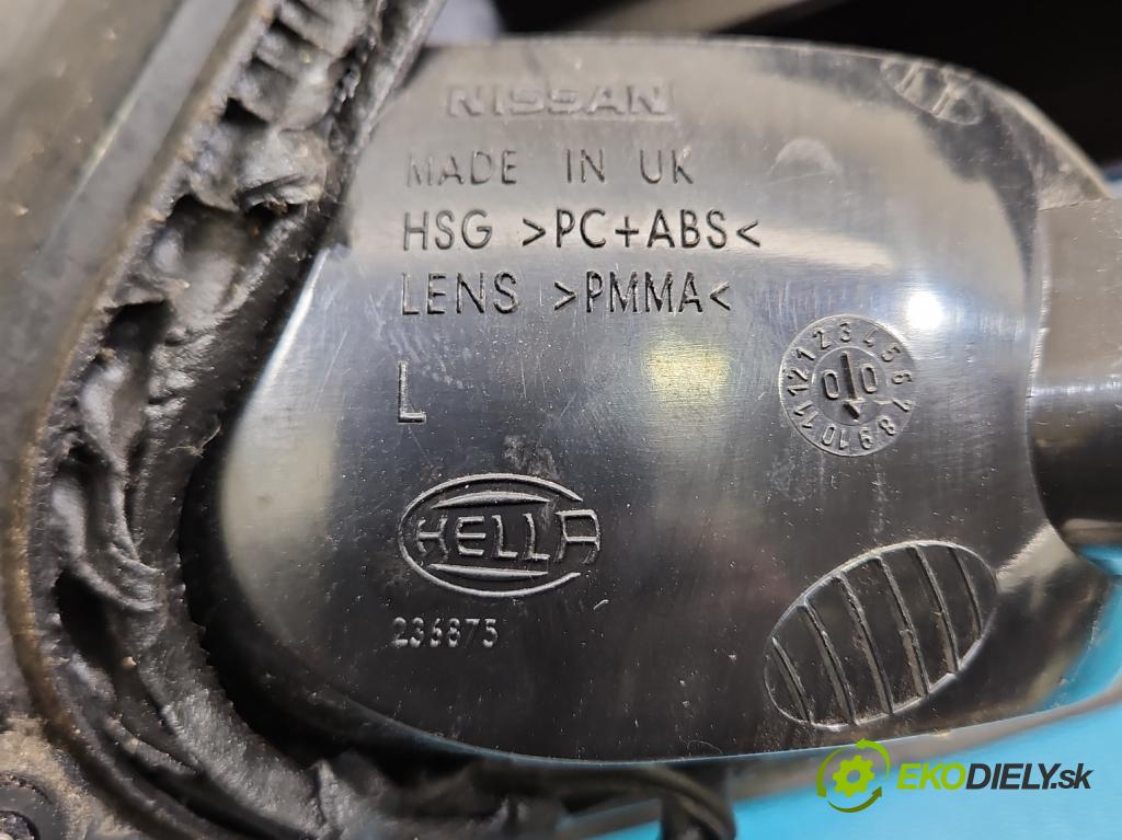 Nissan Almera N16 2000-2006 2.2 TD 110 HP manual 81 kW 2184 cm3 5- svetlo / reflektor zadné ľavé  (Kľučka dverí ostatné)
