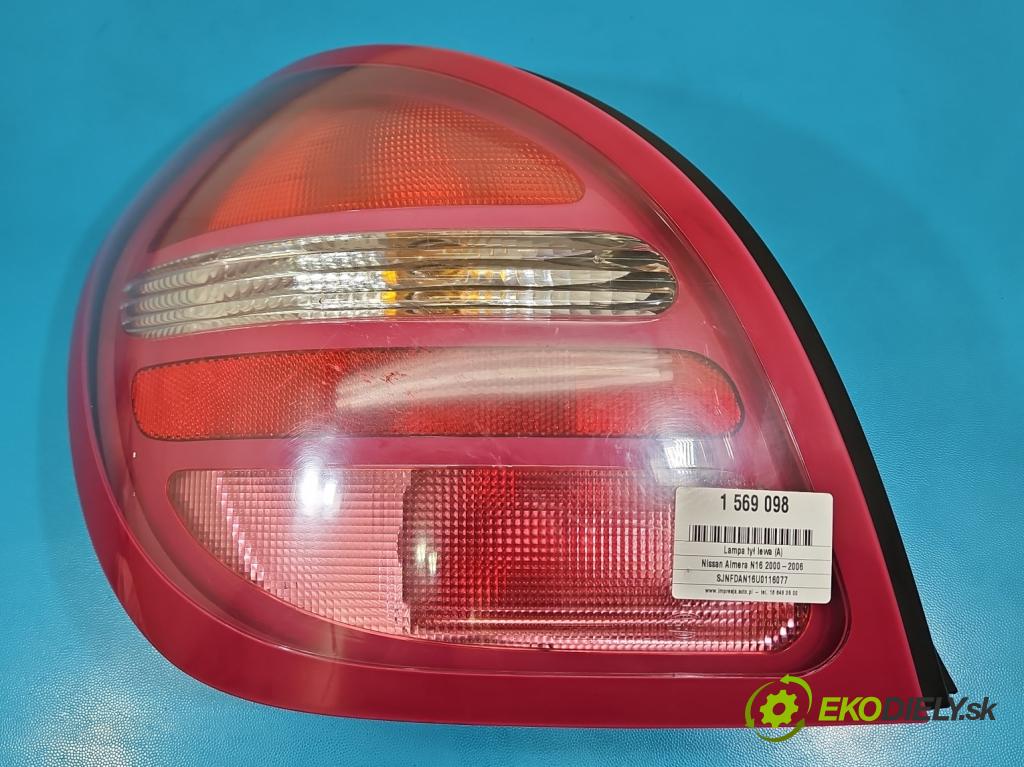 Nissan Almera N16 2000-2006 2.2 TD 110 hp manual 81 kW 2184 cm3 5- světlo zadní levé  (Klika dveří ostatní)