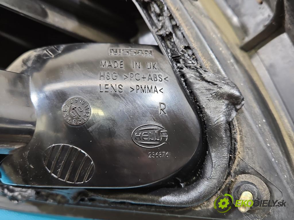 Nissan Almera N16 2000-2006 2.2 TD 110 HP manual 81 kW 2184 cm3 5- svetlo / reflektor zadné pravé  (Kľučka dverí ostatné)