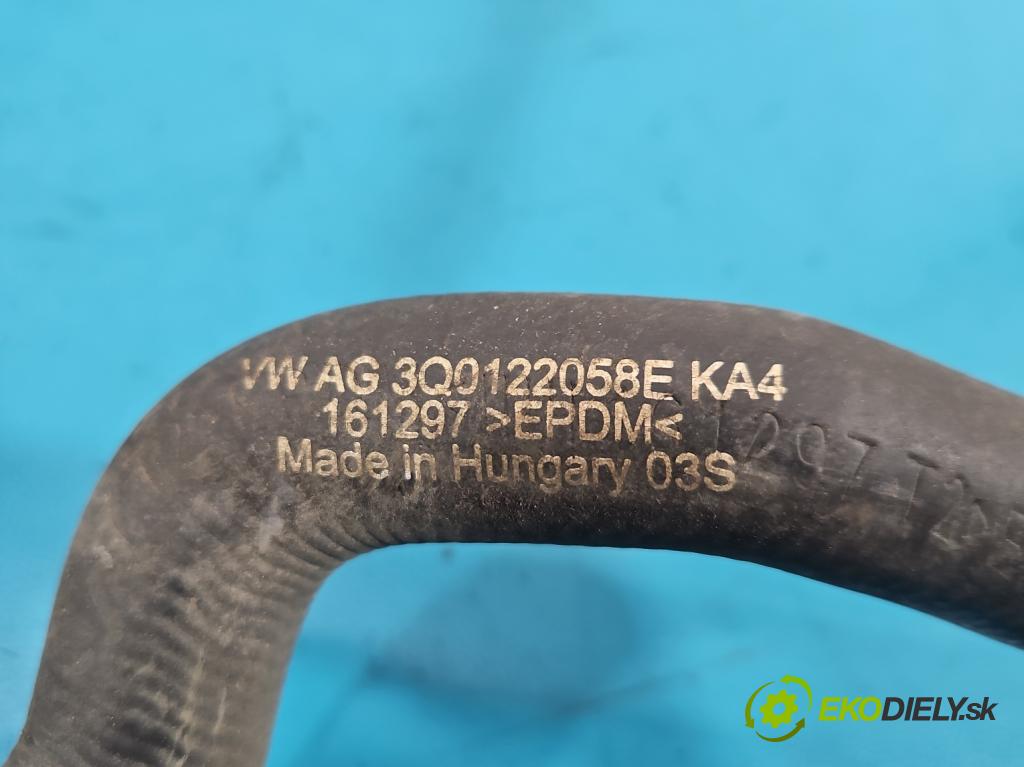 Skoda Octavia IV 2019- 2.0 TDI 116 HP manual 85 kW 1968 cm3 5- rúrka systému chladenia 3Q0122058E